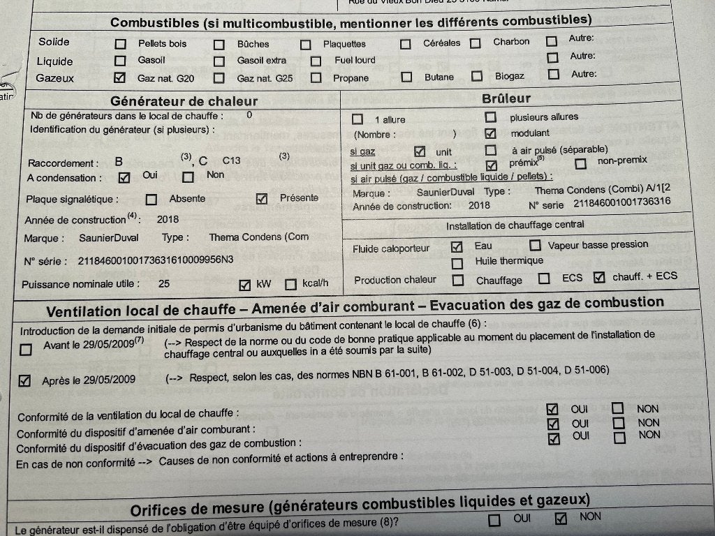 chaudière à gaz à condensation, Moins de 60 cm, Comme neuf, Enlèvement, Haut rendement (HR)