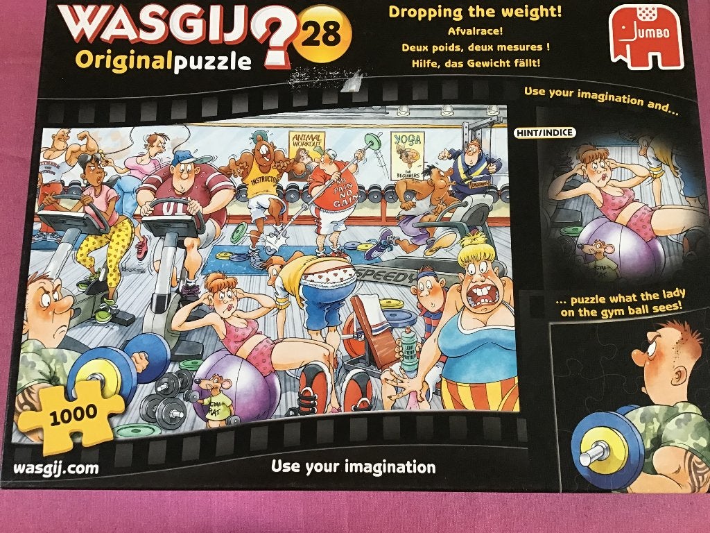 Wasgij 1000 stuks, Ophalen of Verzenden, 500 t/m 1500 stukjes, Gebruikt, Legpuzzel