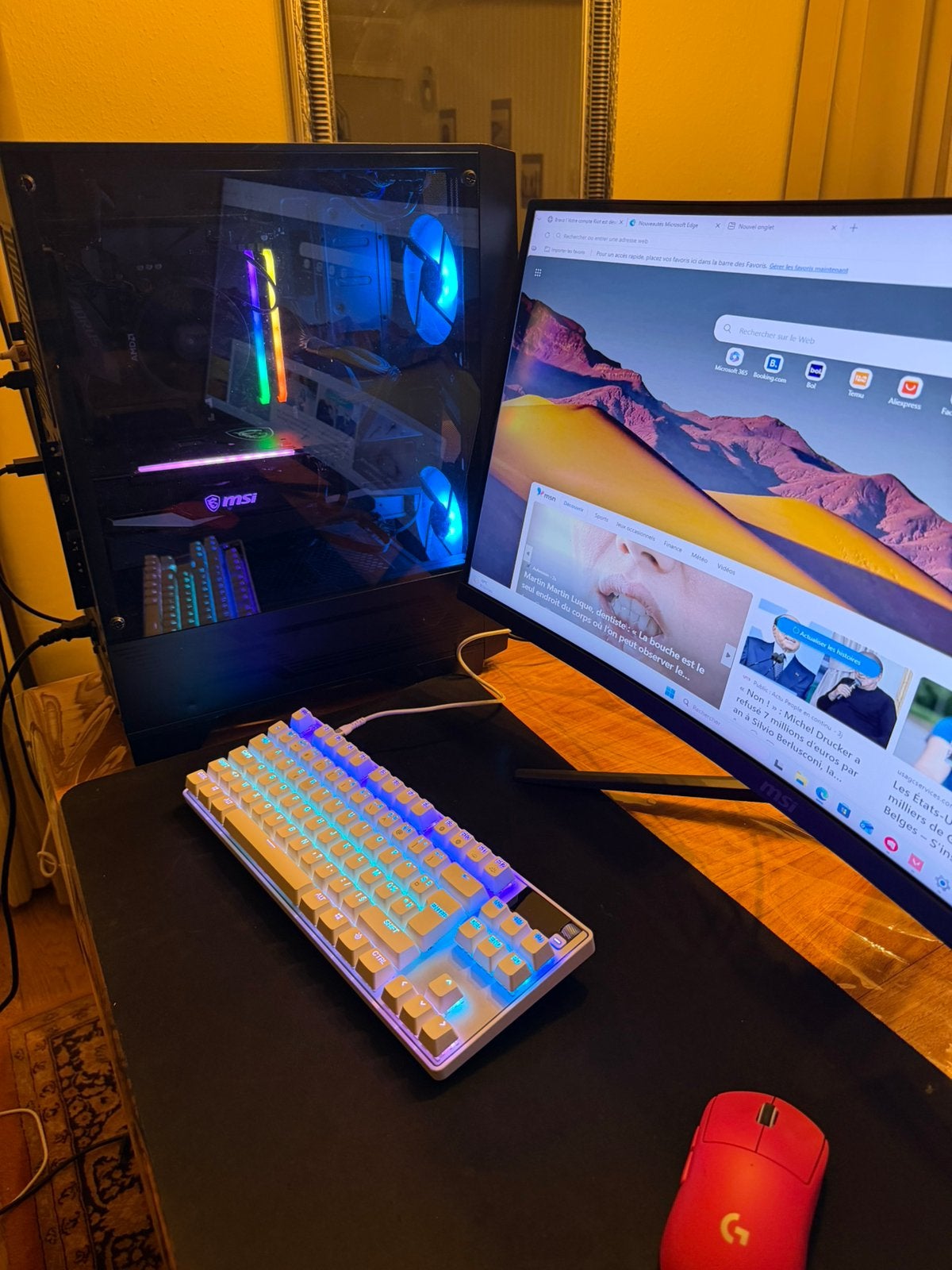 🎮🔥 PC GAMER PUISSANT AVEC SETUP, Ophalen of Verzenden, Zo goed als nieuw