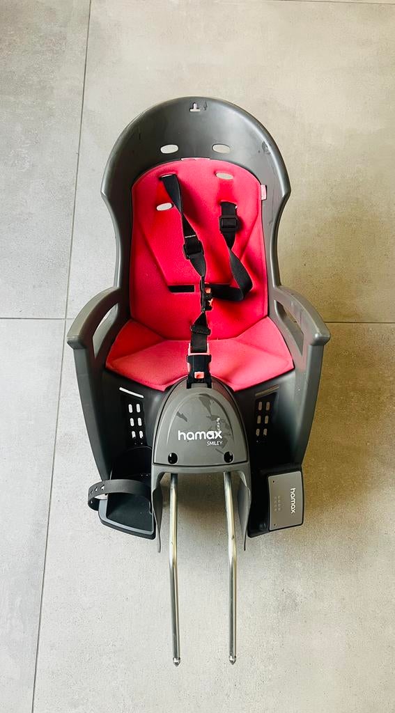 Kinderdrager - Fietsstoel Hamax - Nieuwstaat, Ophalen, Achterzitje, Voetsteuntjes, 9 t/m 18 kg