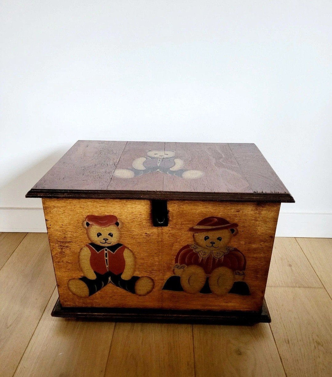 Boîte de rangement vintage en bois, Maison & Meubles, Accessoires pour la Maison | Coffres, Enlèvement