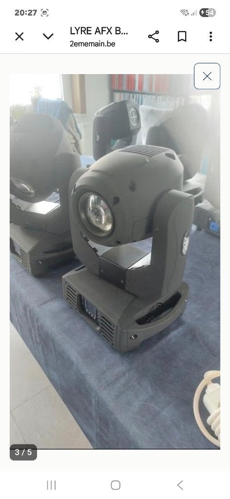 8 KRACHTIGE AFX 1R MOVING HEADS + 4 FLIGHTCASES OP WIELEN, Ophalen, Zo goed als nieuw, Licht, Geluidgestuurd