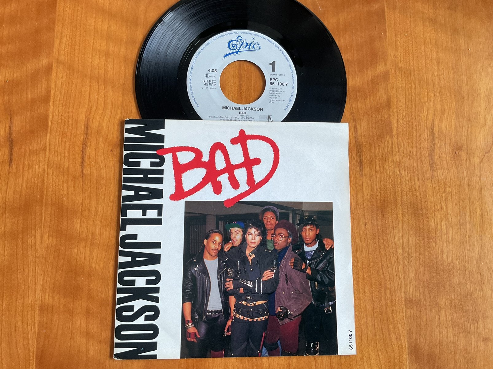 Michael Jackson - Bad., Enlèvement ou Envoi, Utilisé