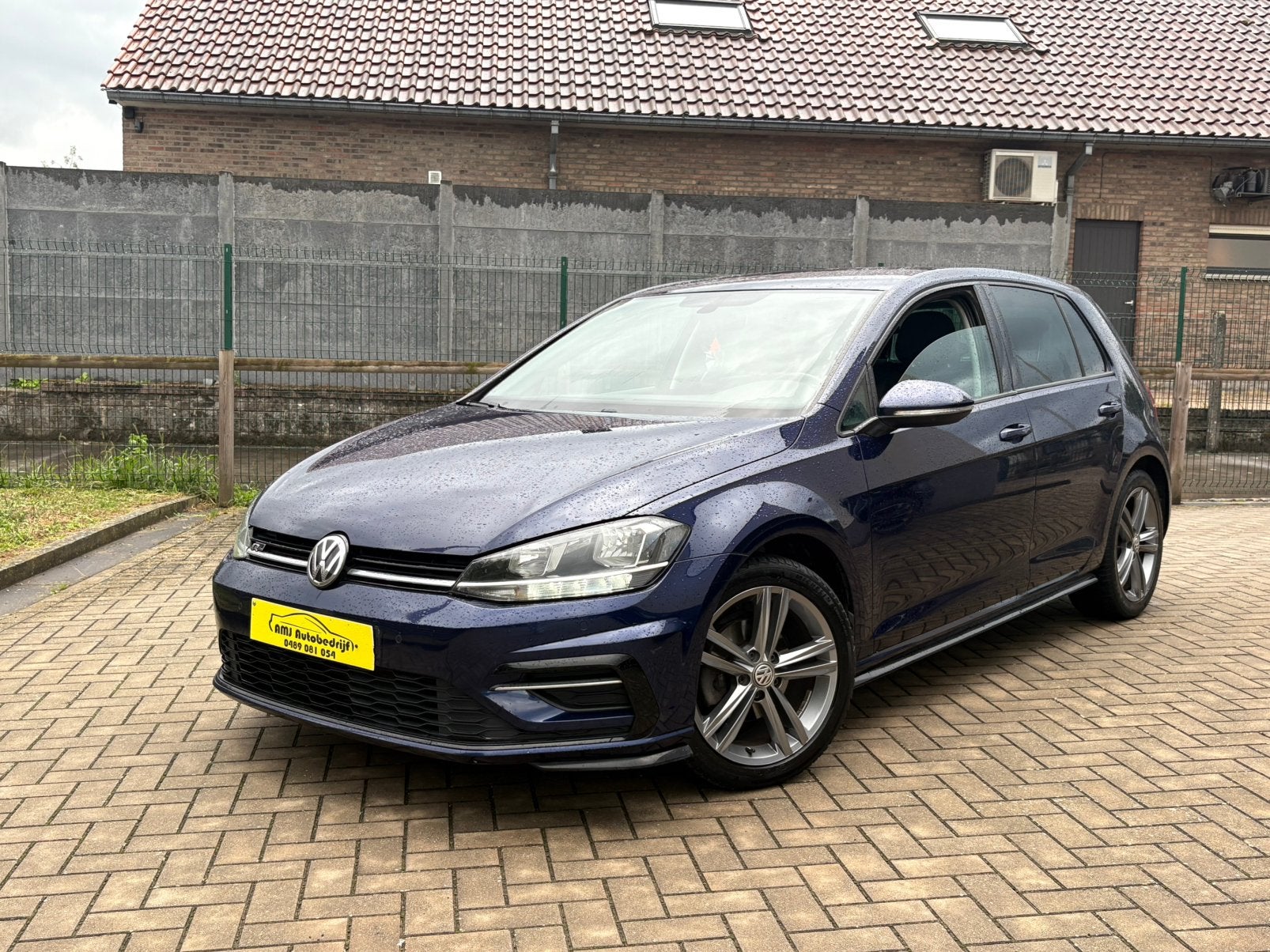 Volkswagen golf 7.5 R-line 1l benzine 2019, 4 deurs, Euro 6, Blauw, Bedrijf