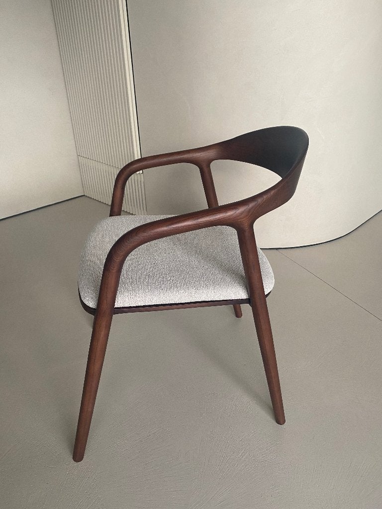stoel japandi eik kleur notelaar, Ophalen, Bruin, Nieuw, Hout