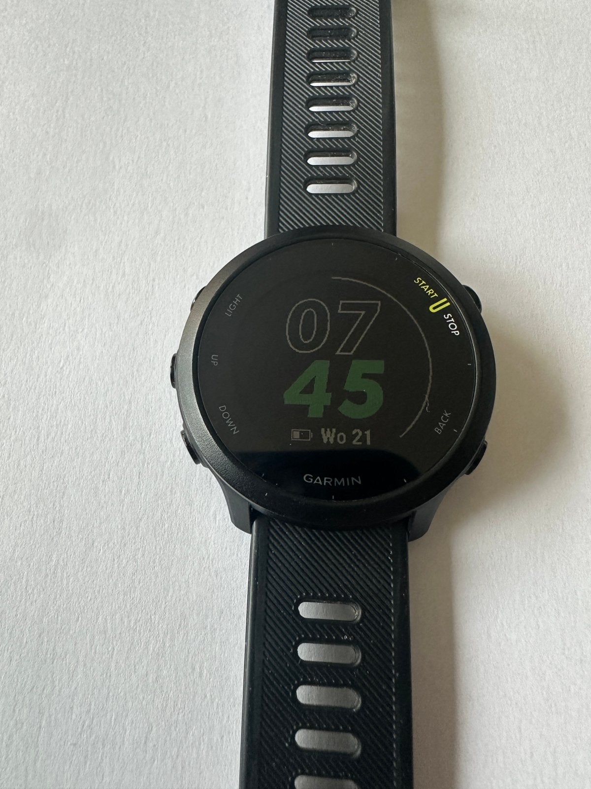 Garmin Forerunner 55 – sporthorloge - als nieuw, Ophalen of Verzenden, Afstand, Zo goed als nieuw, Zwart