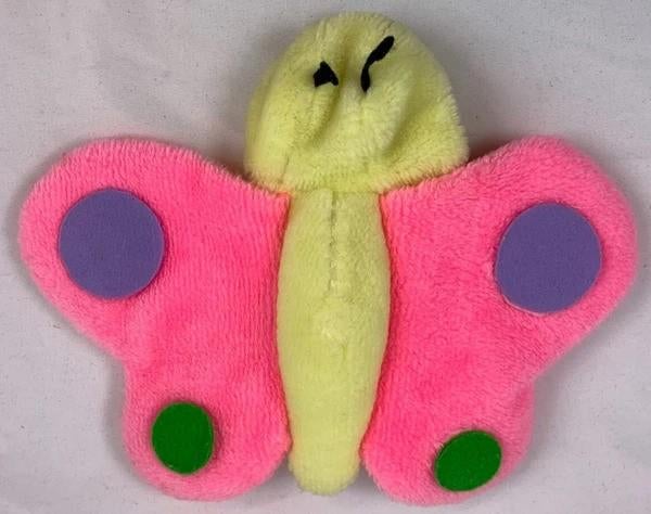 Knickerbocker Animals Vlinder Handpop Pluche Vintage, Verzenden, Zo goed als nieuw, Overige typen