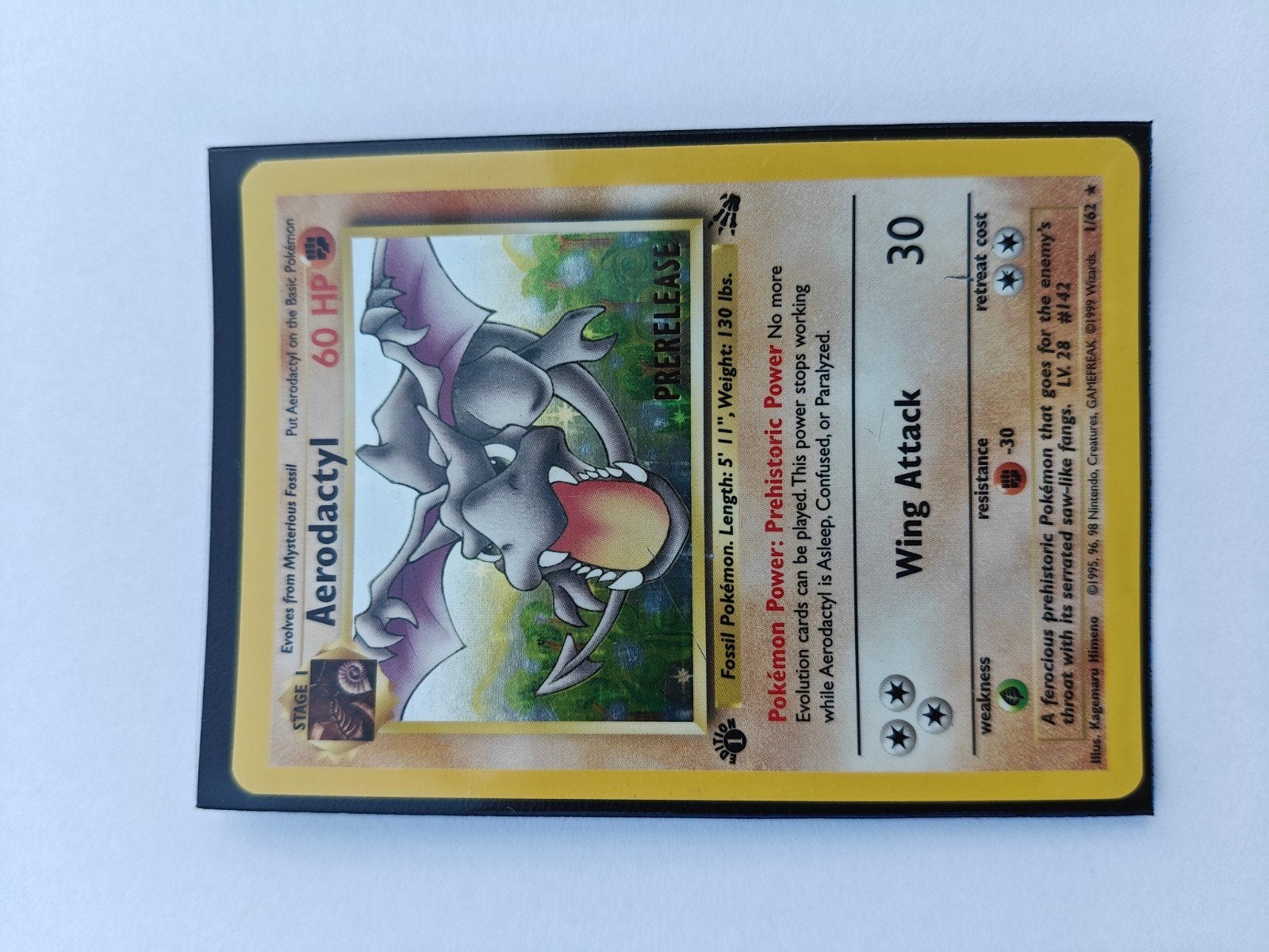 Préversion de la carte Pokémon Aerodactyl 
Préversion d'Aero, Hobby & Loisirs créatifs, Enlèvement