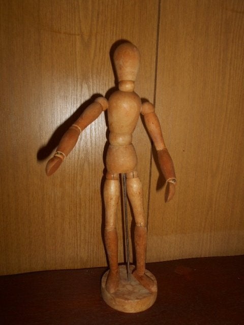 Houten anatomie teken pop - Ledematen pop, Antiek en Kunst, Ophalen of Verzenden, Hout