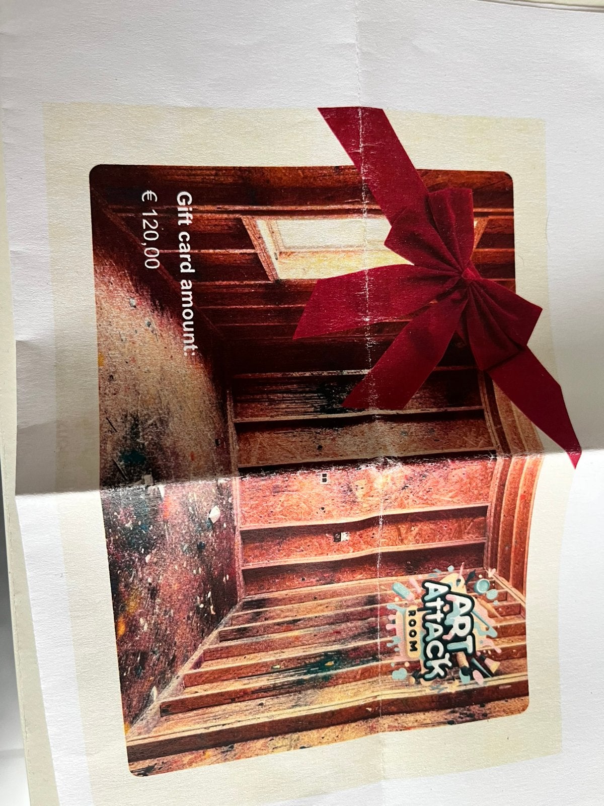 Gift card - art attack room, Tickets en Kaartjes