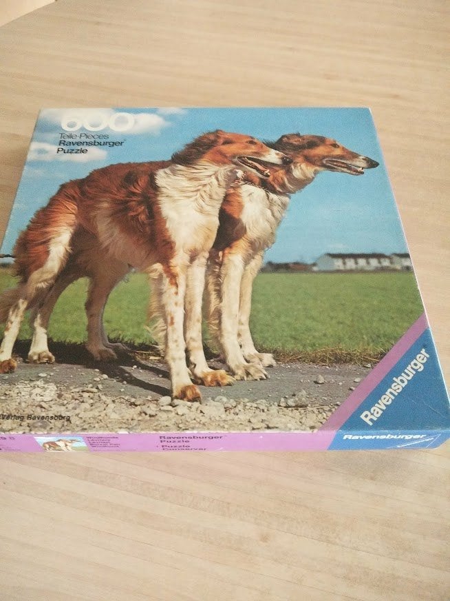 Puzzel 2 Honden van Ravensburger., Ophalen of Verzenden, Meer dan 50 stukjes, Gebruikt, 2 tot 4 jaar