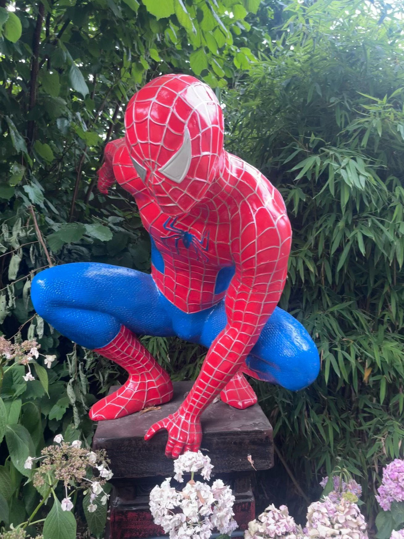 Life size Spiderman, Ophalen, Kunststof, Handgeschilderd, Gemengde techniek