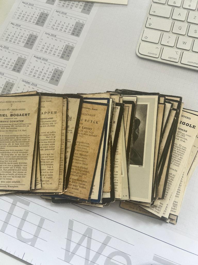 oude doodprentjes, Ophalen of Verzenden