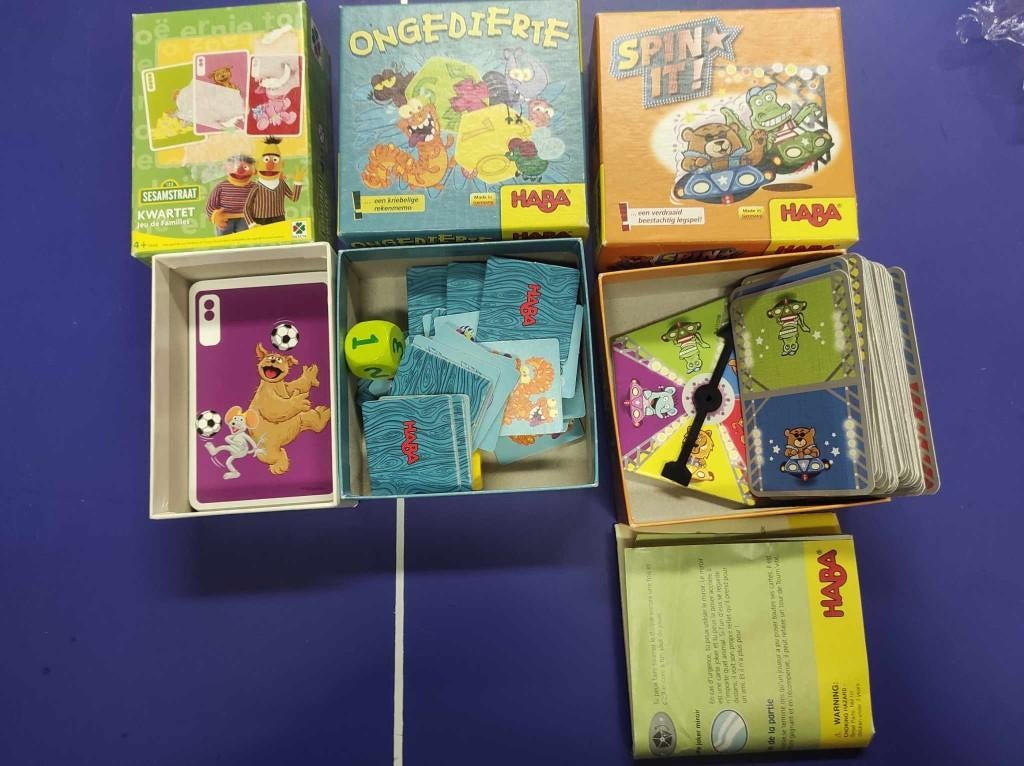 lot kaartspelen Haba en Sesamstraat, Verzamelen, Ophalen of Verzenden, Speelkaart(en)