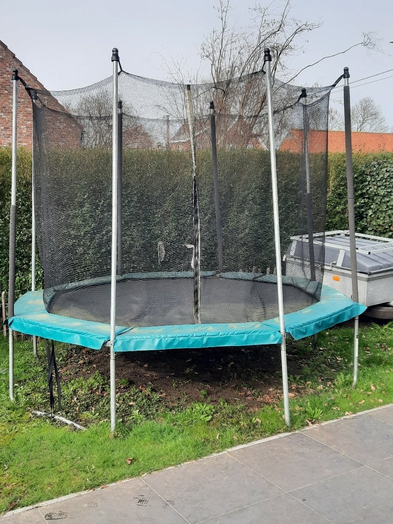 te koop: trampoline (merk Domyos), Kinderen en Baby's, Speelgoed | Buiten | Trampolines, Ophalen, Gebruikt