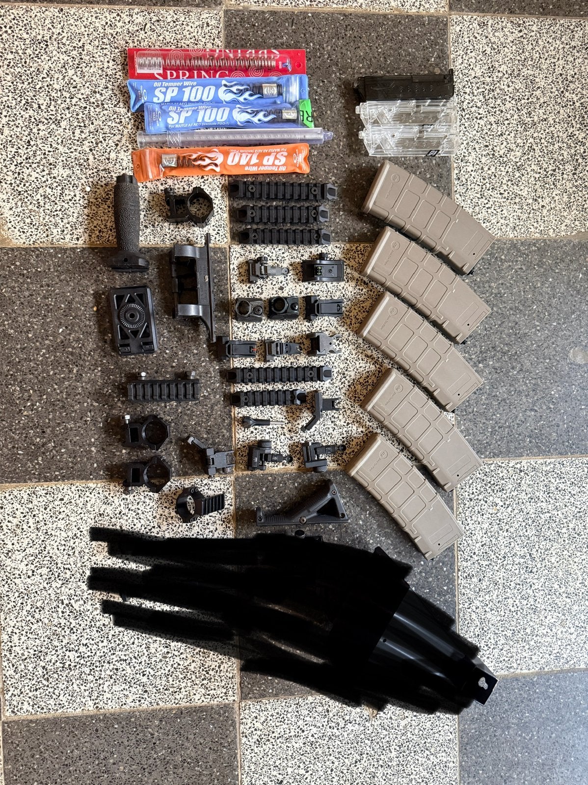 Lot accessoires & consommables AIRSOFT, Enlèvement, Comme neuf