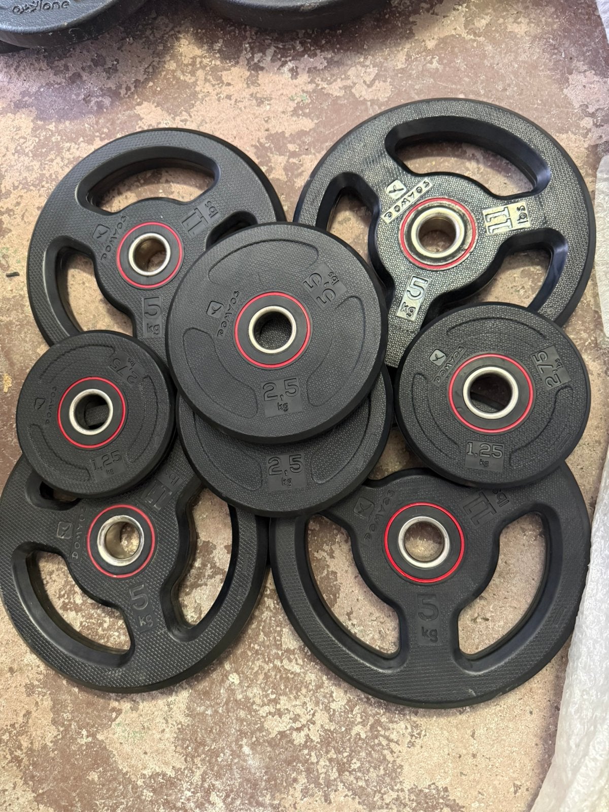Gewichtenset 30kg domyos 28mm, Enlèvement, Utilisé