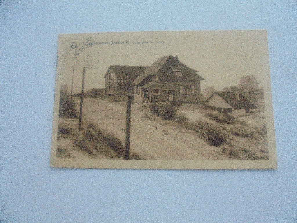 oostduinkerke-villas in de duinen, Verzamelen, Ophalen of Verzenden, 1920 tot 1940, Gelopen, West-Vlaanderen