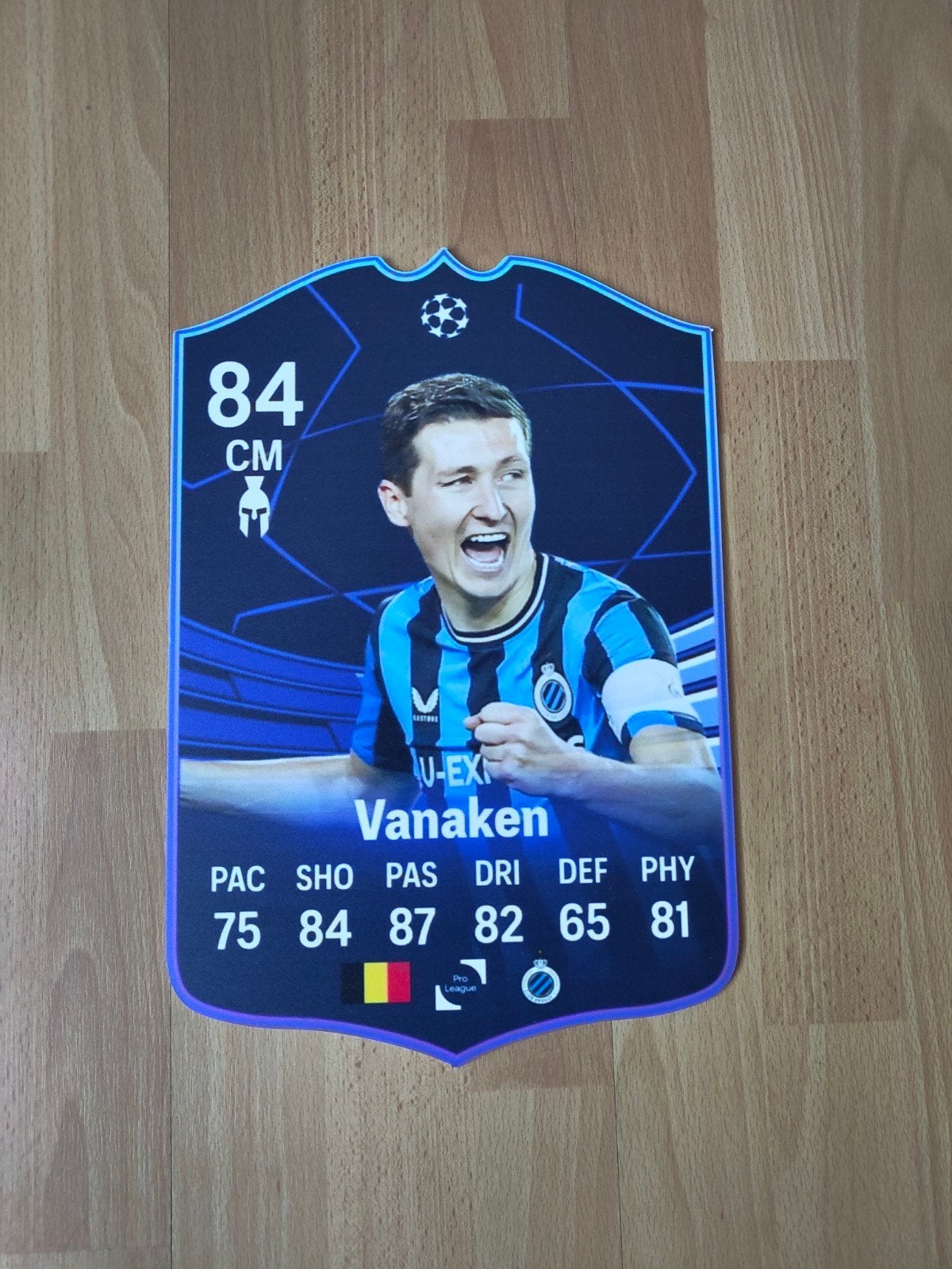 Voetbalkaartje (37cmx25cm) - Hans Vanaken / Club Brugge, Ophalen, Zo goed als nieuw, Poster, Plaatje of Sticker