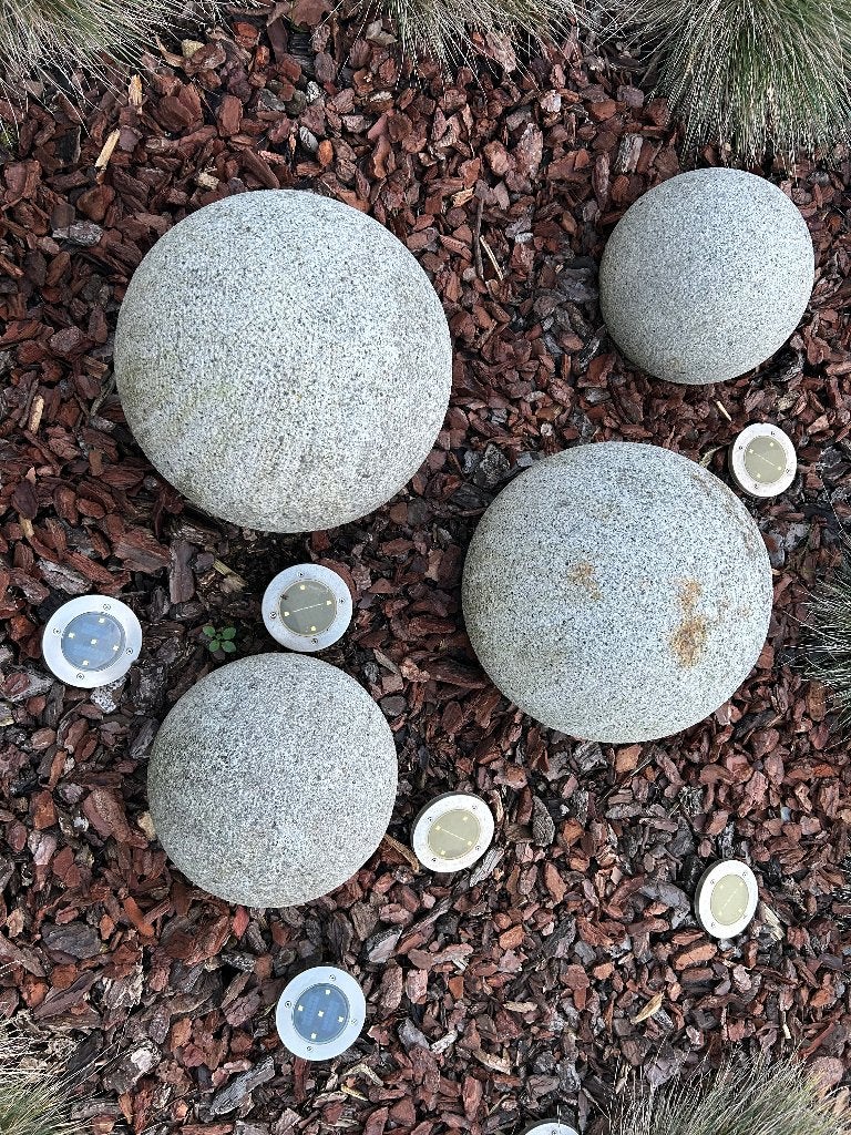 Granieten bollen, Tuin en Terras, Tuinbeelden, Ophalen, Gebruikt, Steen, Overige typen