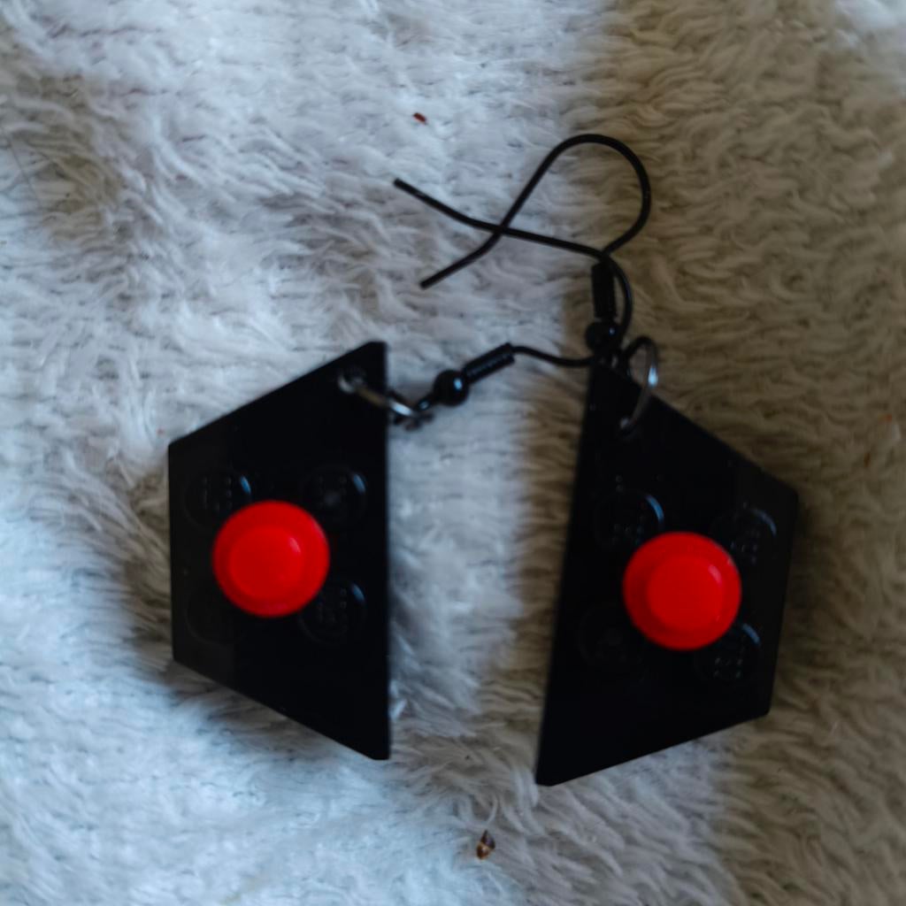 Lego oorhangers, Overige materialen, Hangers, Zwart, Nieuw