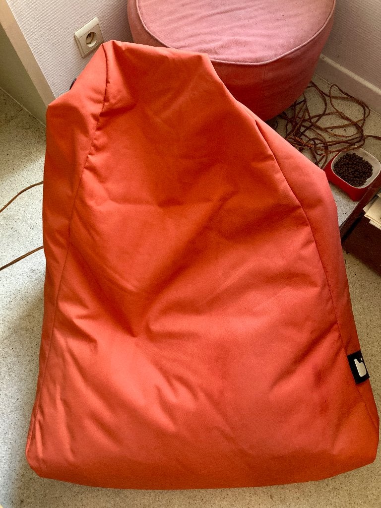zitzak merk Fatboy, Huis en Inrichting, Ophalen, Zo goed als nieuw, Oranje, Zitzak