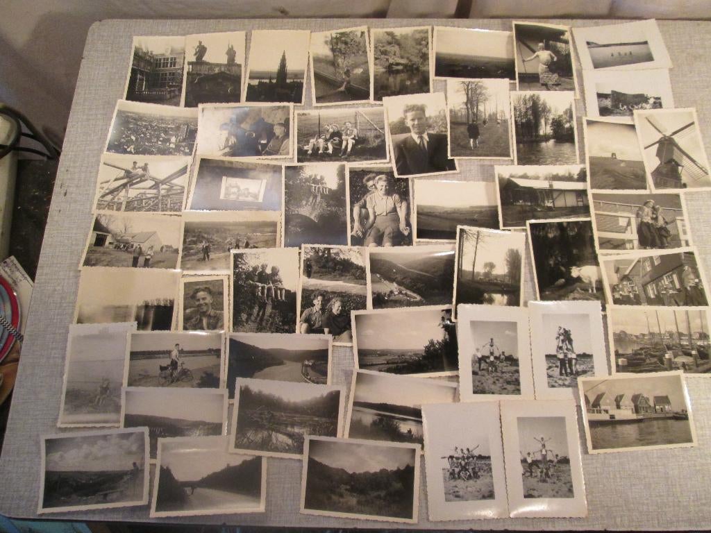 Superbe lot de 50 photos anciennes en noir et blanc, Enlèvement ou Envoi, Comme neuf, Photo