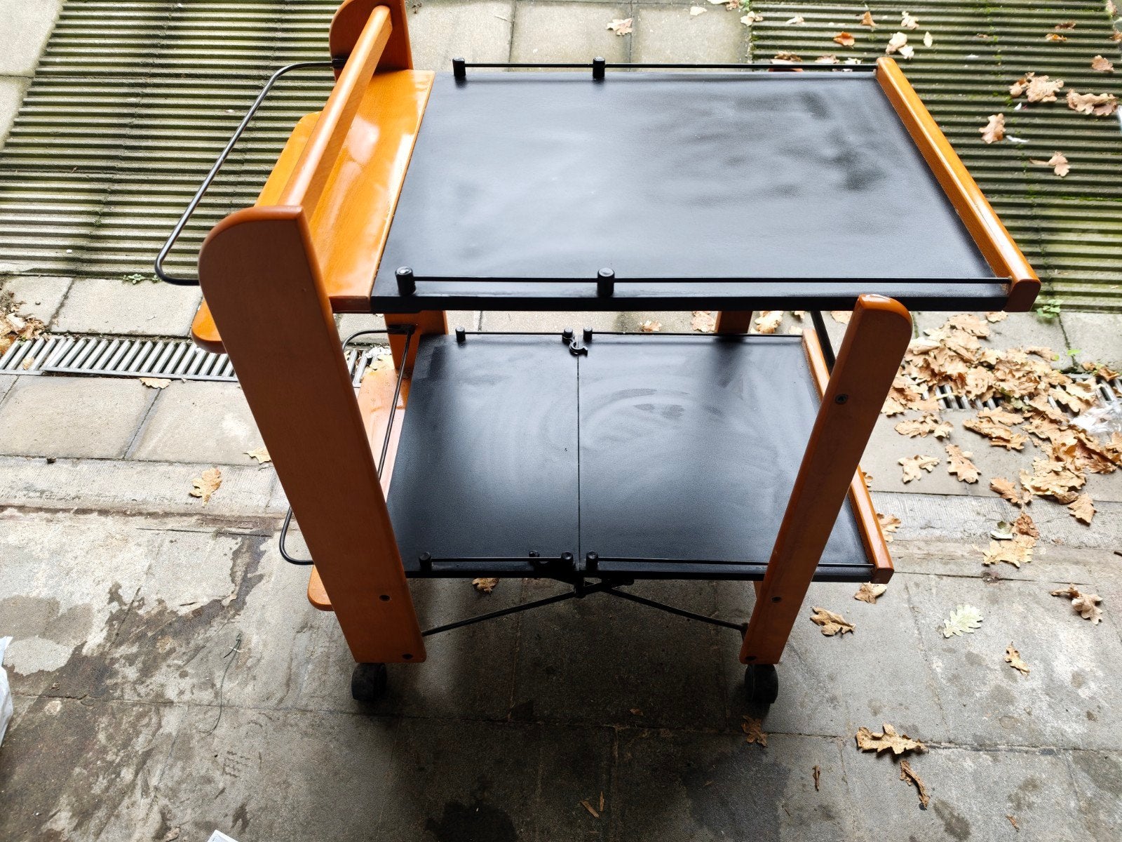 Desserte, petite table roulante pliante, Tuin en Terras, Ophalen, Gebruikt, Inklapbaar, Rechthoekig