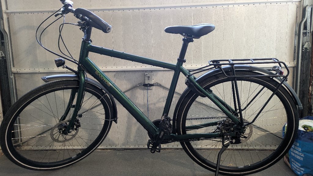 Santos Travelmaster 3+ - maat 53, Fietsen en Brommers, Zo goed als nieuw, Schijfrem, 53 tot 57 cm, Ophalen