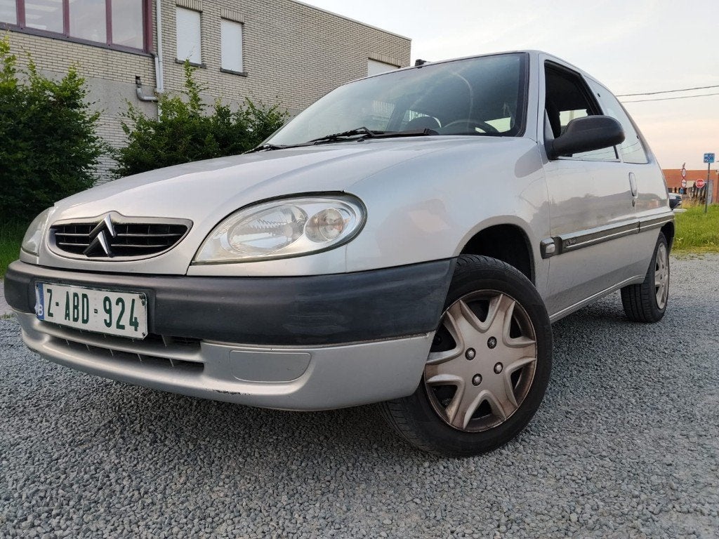 CITROEN SAXO/1100cc BENZINE/GEKEURD/GARANTIE, Auto's, Citroën, Saxo, Bedrijf, Grijs, Euro 4