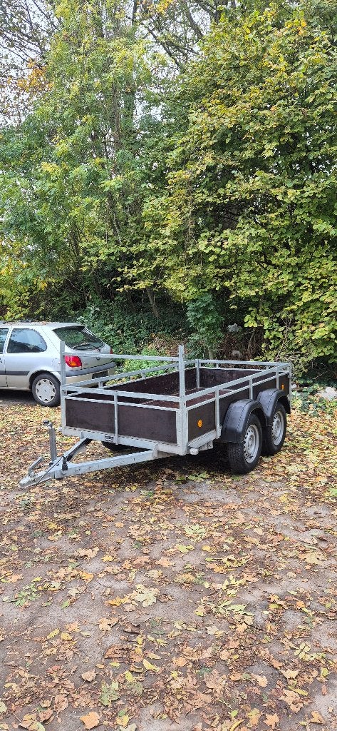 Remorque double essieux 750kg avec papier certificat, Enlèvement ou Envoi, Comme neuf