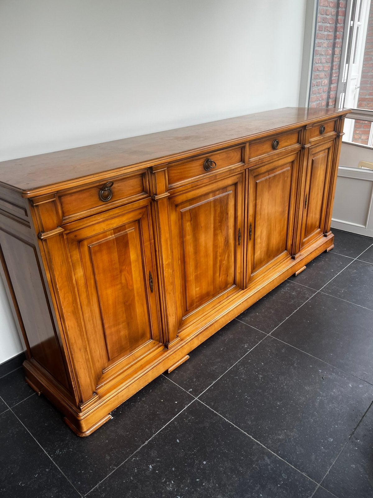Dressoir in kerselaar, Huis en Inrichting, Ophalen, Met lade(s), Zo goed als nieuw, 200 cm of meer