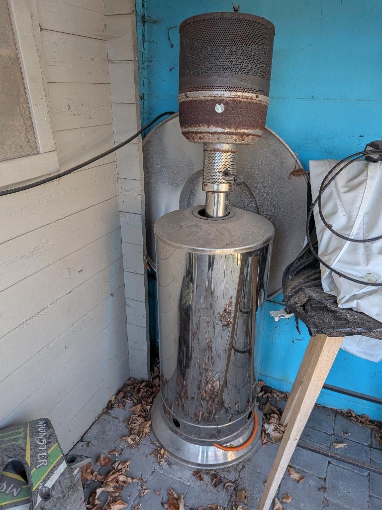 Terrasverwarmer op gas, Tuin en Terras, Terrasverwarmers, Ophalen, Gebruikt, Gas, Vloer