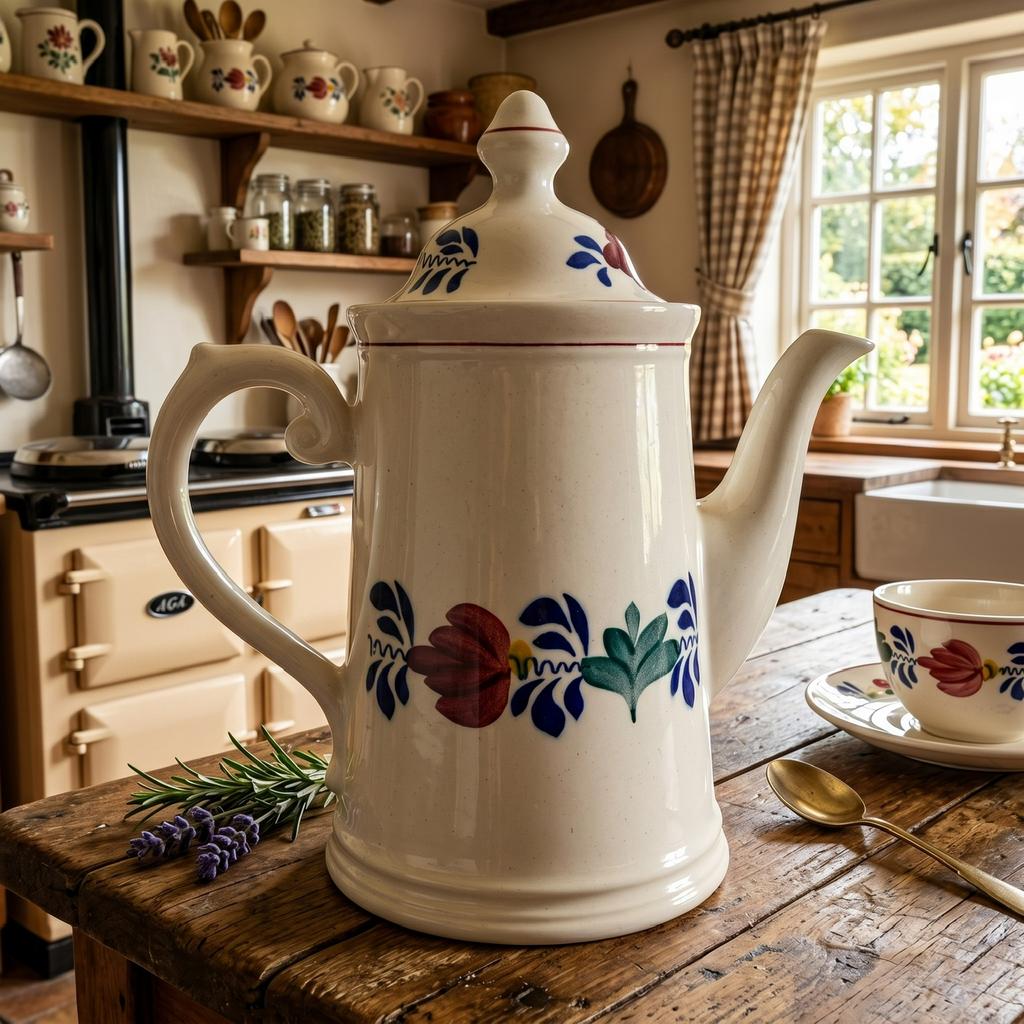 Boch boerenbont koffiepot XL, Ophalen of Verzenden, Boerenbont