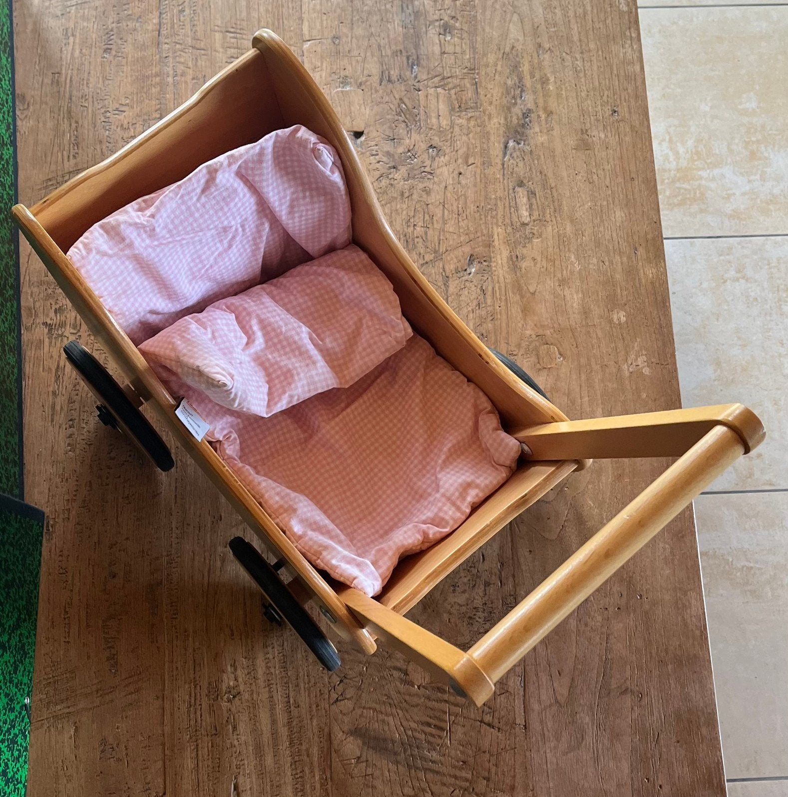 Houten poppenwagen haba, Kinderen en Baby's, Ophalen, Zo goed als nieuw