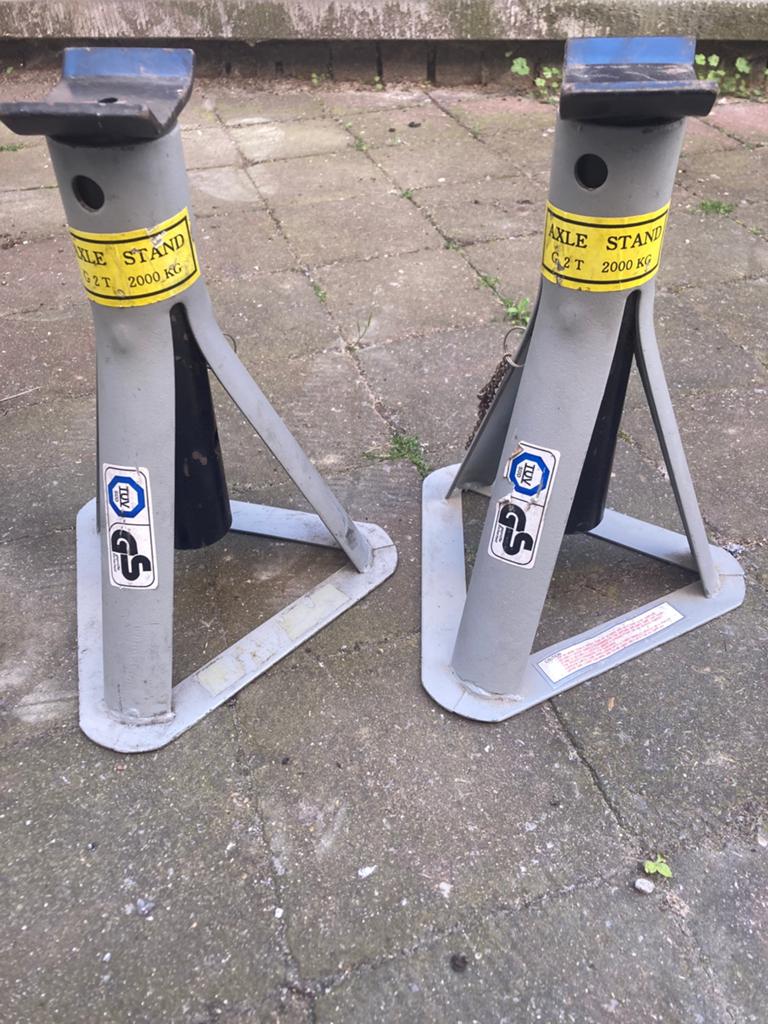 Lot de 2 chandelles de levage auto, Enlèvement, Comme neuf