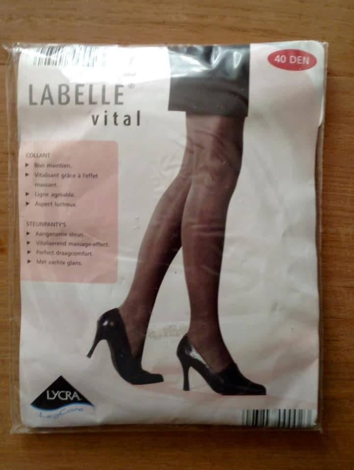 Collants noirs LaBelle Vital Support Tights 40 den t.48-48, Neuf, Taille 48/52 (XL), Enlèvement ou Envoi, Panty