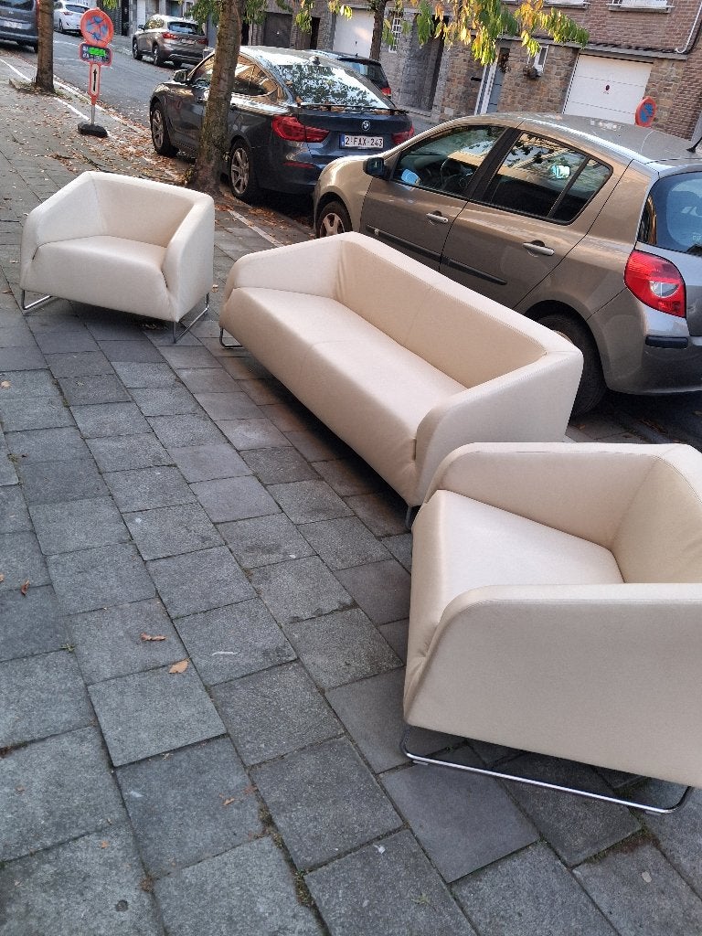 Fauteuil artifort cuir, Maison & Meubles, 75 à 100 cm, 125 cm ou plus, Design, Comme neuf
