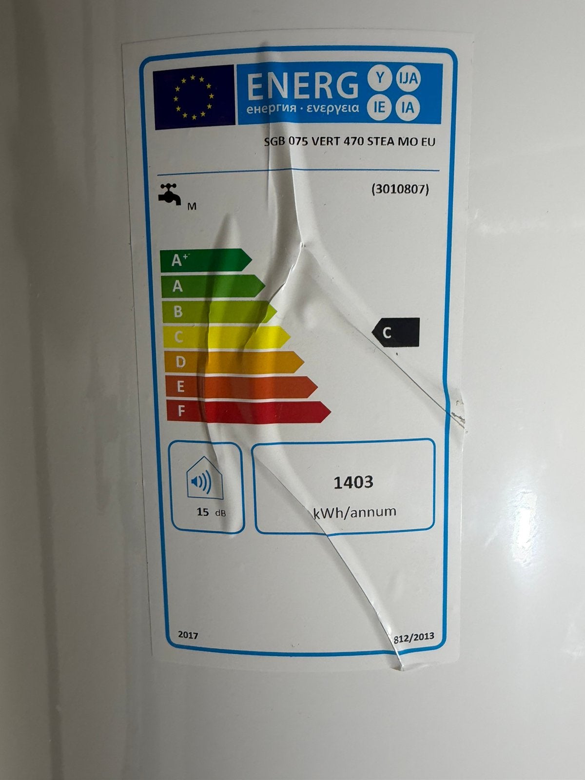 Elektrische boiler 75 liter, Ophalen, Gebruikt, 20 tot 100 liter, Boiler