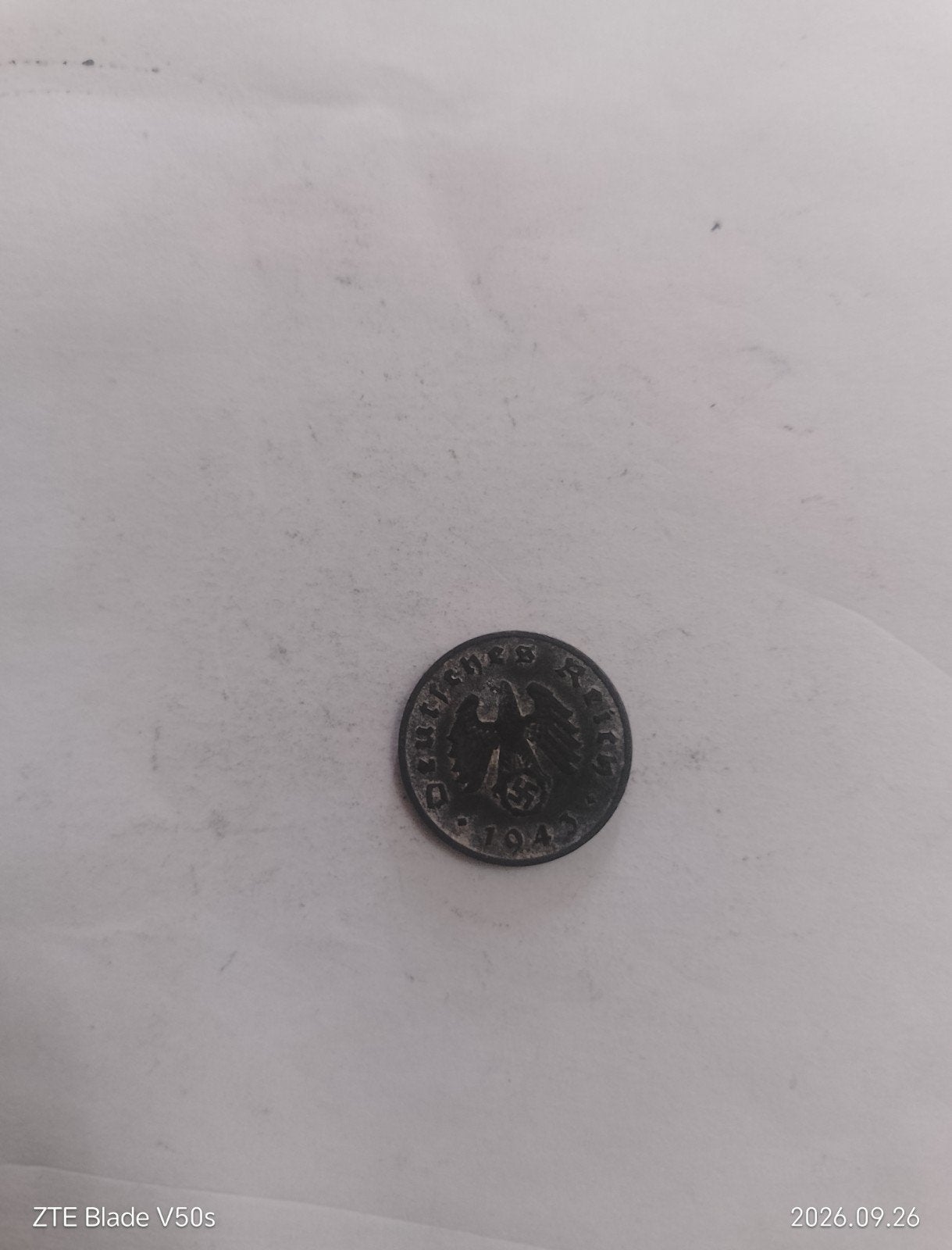 pièce de monnaie allemande, Enlèvement ou Envoi