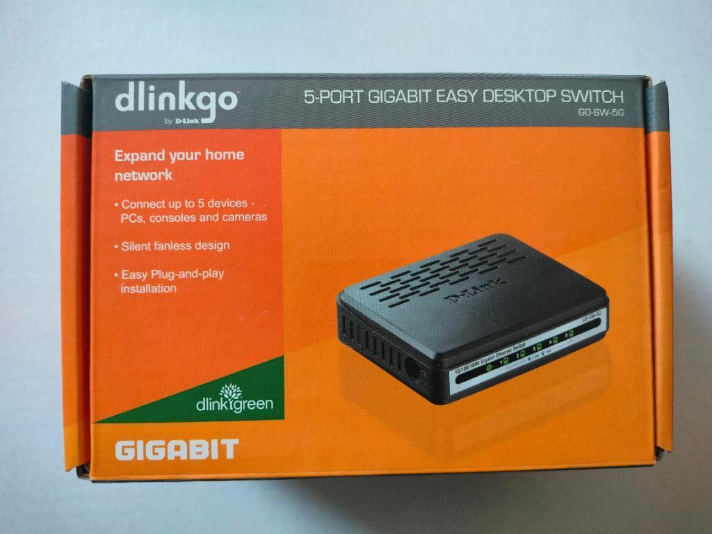 5-Port Gigabit Easy Desktop Switch GO-SW-5G, Computers en Software, Netwerk switches, Zo goed als nieuw, Ophalen of Verzenden