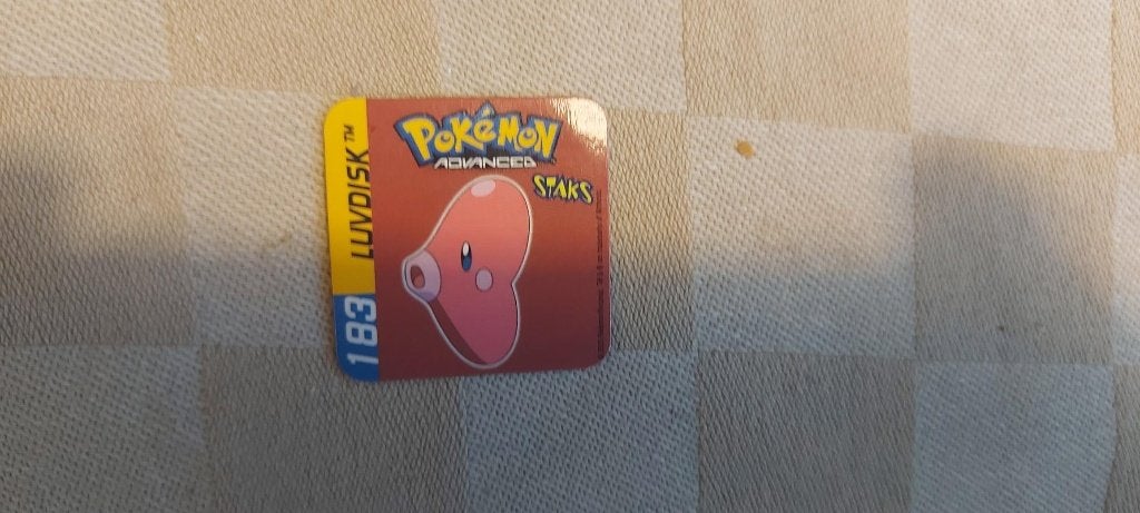 pokemon magneet panini staks Luvdisk uit 2003, Hobby en Vrije tijd, Ophalen of Verzenden, Nieuw, Overige typen