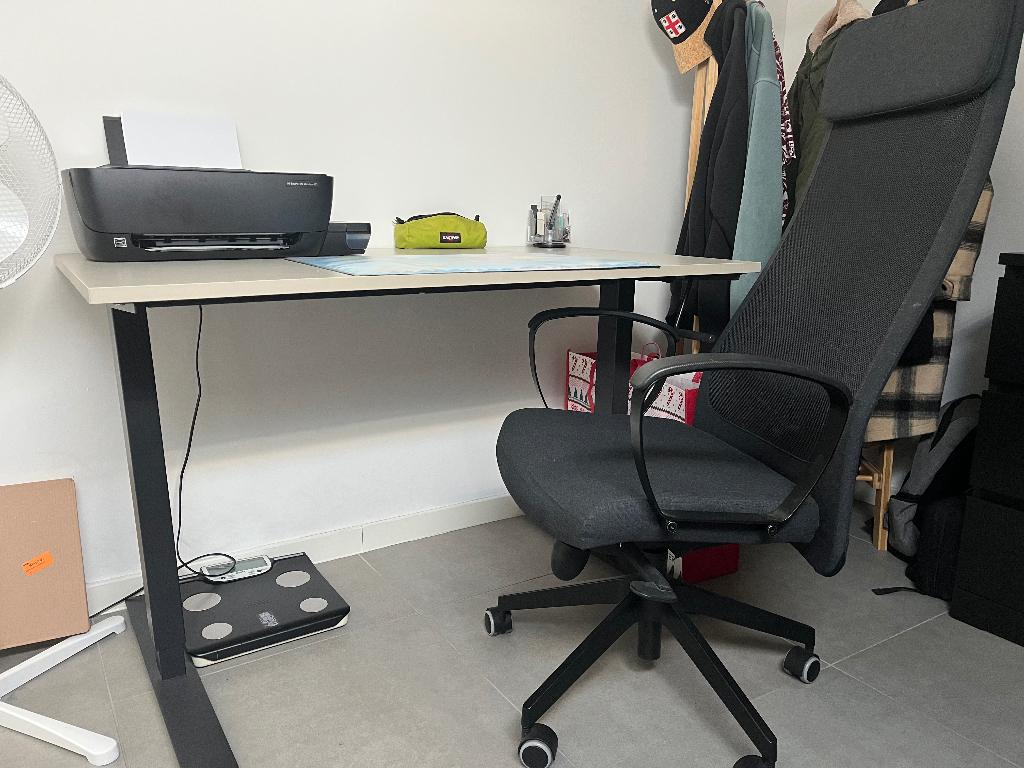 Ergonomische bureaustoel, Maison & Meubles, Chaises de bureau, Comme neuf, Chaise de bureau, Noir, Ergonomique, Enlèvement