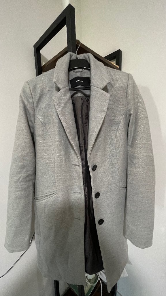 Mantel, Kleding | Dames, Jassen | Winter, Ophalen, Vero Moda, Maat 34 (XS) of kleiner, Grijs