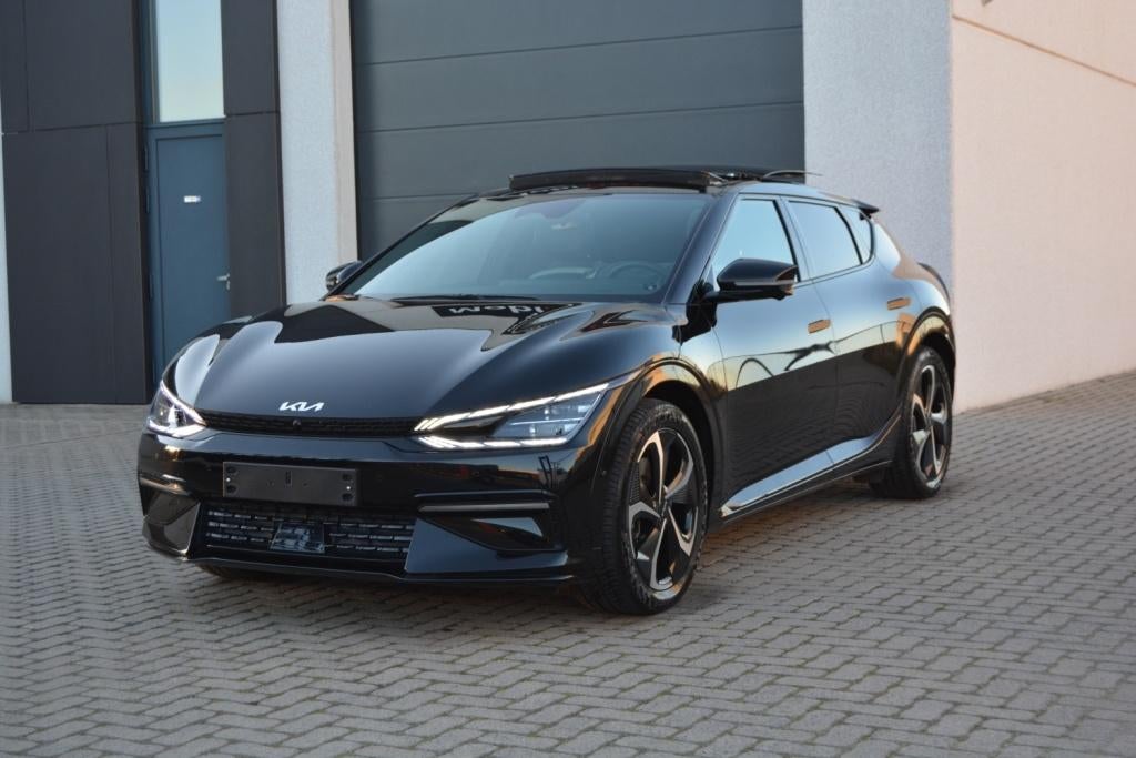 Kia EV6 325Pk AWD GT Line 77.4 kWh Pano dak/2024, Auto's, Automaat, Zwart, Vierwielaandrijving, EV6