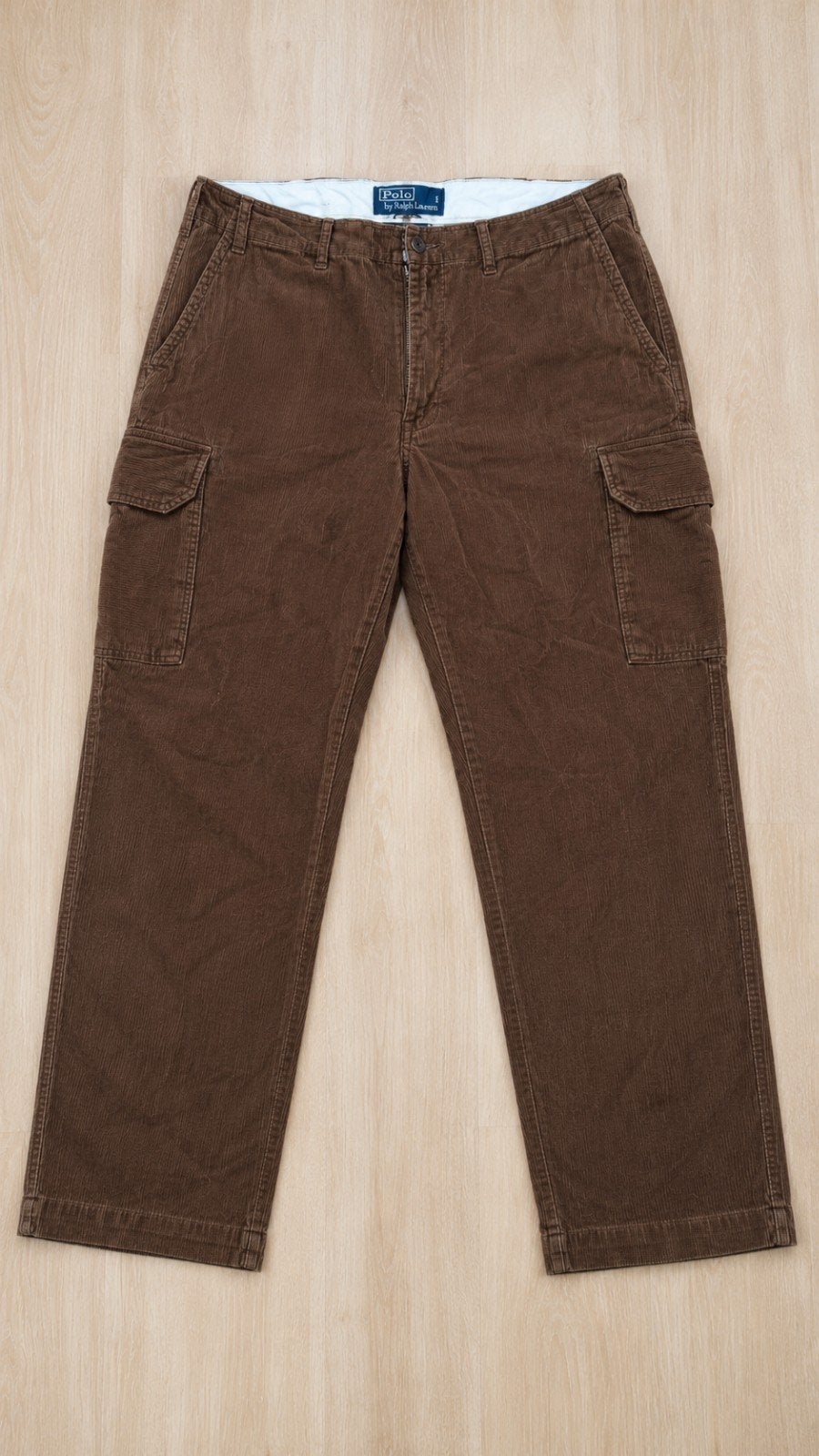 Polo Ralph Lauren corduroy cargo broek bruin – vintage stijl, Kleding | Heren, Bruin, Maat 48/50 (M), Ophalen of Verzenden, Polo Ralph Lauren