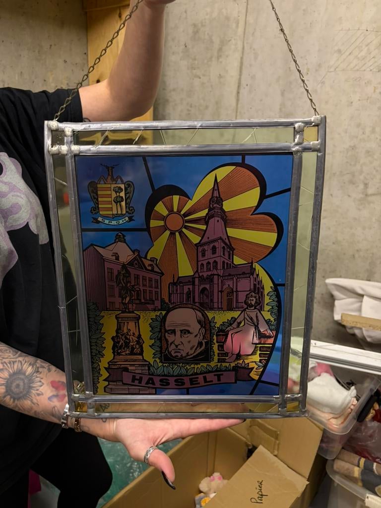 Te koop, Ophalen, Zo goed als nieuw, Glas in lood