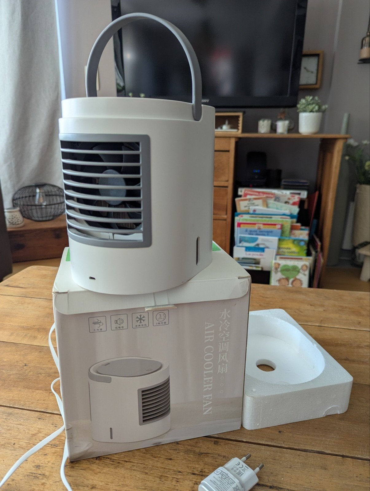 ventilateur avec eau