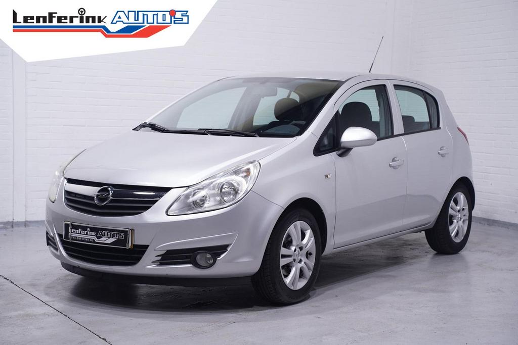 Opel Corsa 1.2-16V '111' Edition Airco Cruise Bluetooth LMV, Auto's, Zwart, 124 g/km, Bluetooth, Bedrijf