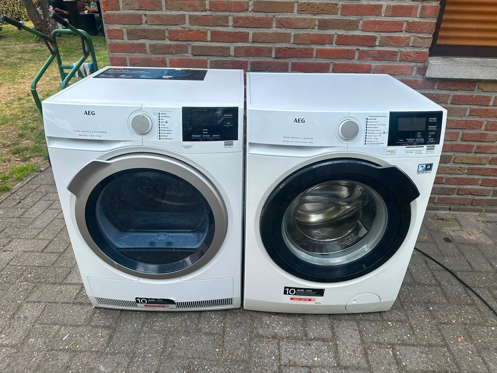 Wasmachine en droogkast Aeg werken perfect beide A+++ 8Kg, Ophalen, Zo goed als nieuw